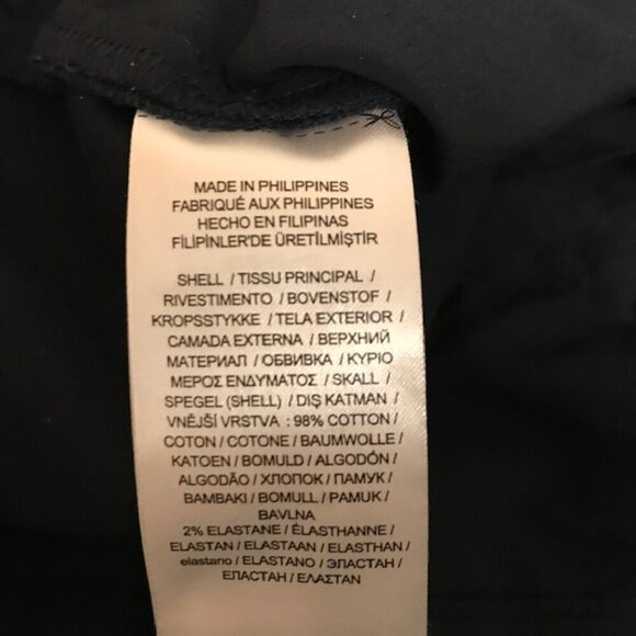 Lauren Ralph Lauren Women's Double-Faced Stretch Cotton Pant Navy Size 22W - Picture 10 of 12